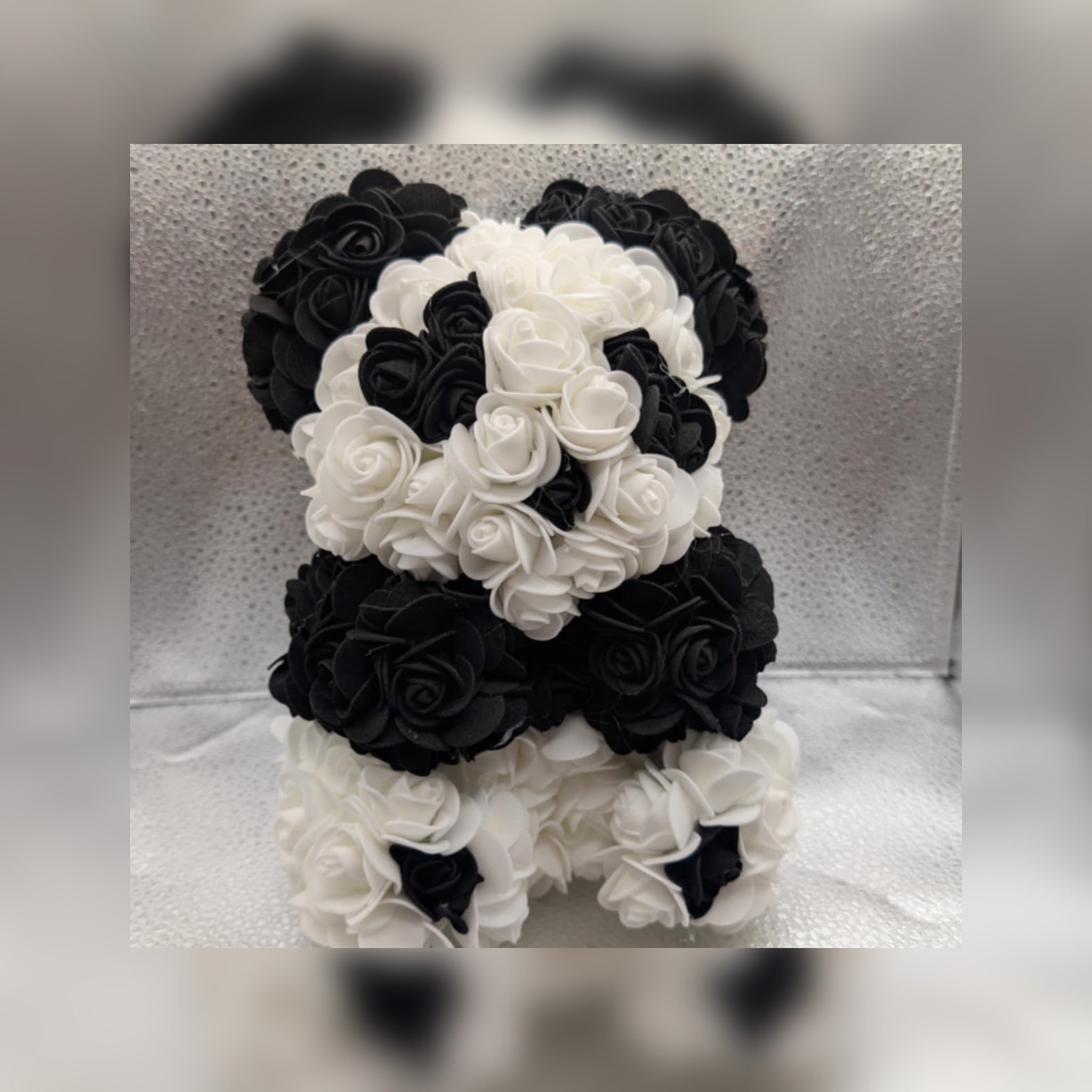 Medvídek z pěnových růžiček